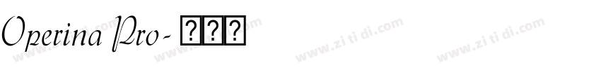 Operina Pro字体转换